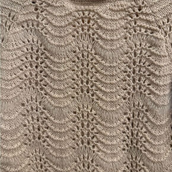 American Eagle Size XSmall Scalloped Wool Blend Knit Sweater - Picture 7 of 11